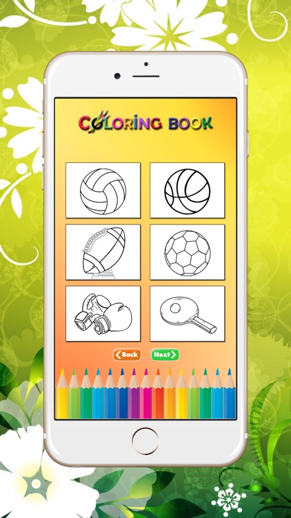 Sport Coloring Book: Learn to color and draw an athlete, football player, tennis and more screenshot-3