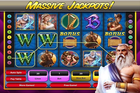 Zeus God and Master of Fun Bonus Fortune Slots screenshot 3