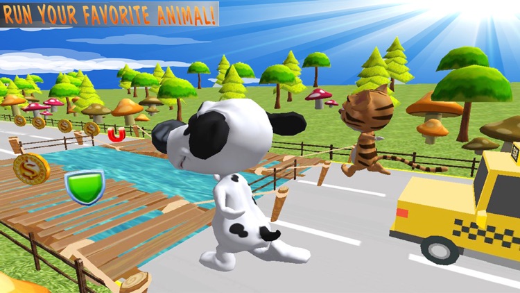 City Animals Road Rush Endless Run: Cat & Dog City Run Action Pro