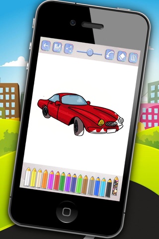 Cars Coloring Pages Pack screenshot 2