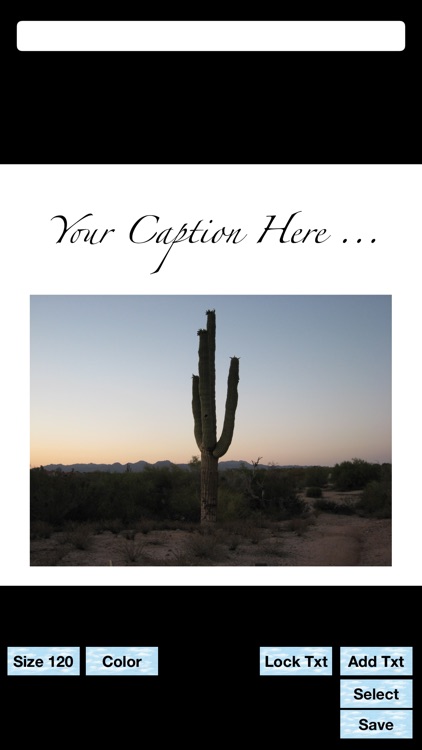 Backsplash - Overlay any photo on a white background and add your text captions