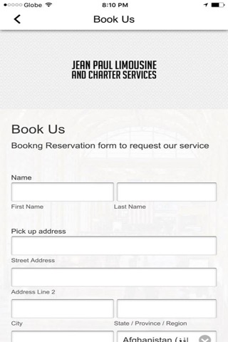 Jean Paul Limousine and Charter Services screenshot 3