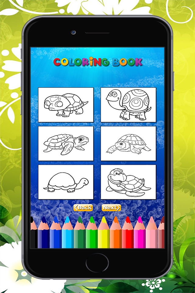 The Turtle Coloring Book for children: Learn to color and draw sea turtle and more screenshot 3