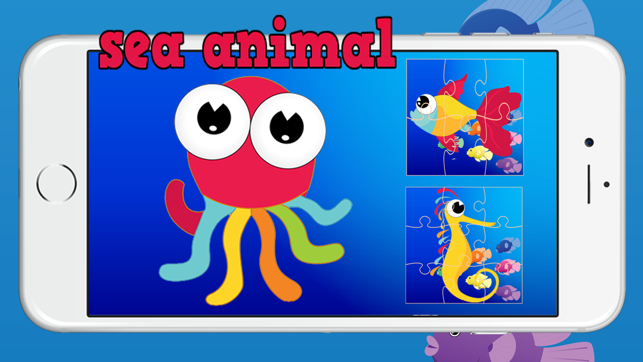 Easy Sea Animals Jigsaw Puzzle Matching Games for Free Kinde(圖1)-速報App