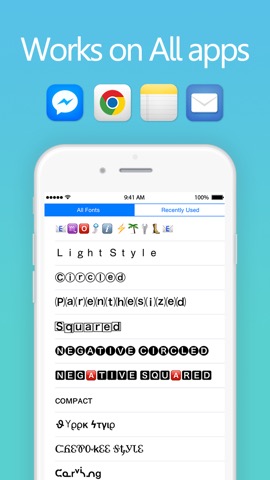 AllCoolFonts -  custom keyboard for all kinds of cool and fancy fontsのおすすめ画像1