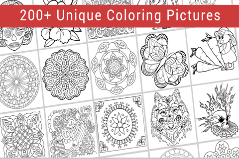 Colormy: Free Fun Stress Relief Color Therapy & Coloring Book for Adults screenshot 2