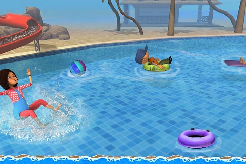 Aqua Park Speed Coaster Slide Cool Water Race Simulator Game screenshot 3