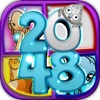 2048 + UNDO Number Puzzle Game “ Guardian of the Moon Edition ”
