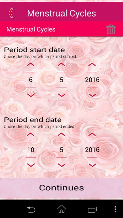 Woman Calendar, fertility,  cycle tracker screenshot-3