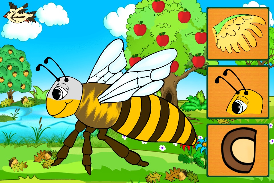 Веселі тварини - розвиваюча гра пазл для дітей screenshot 2
