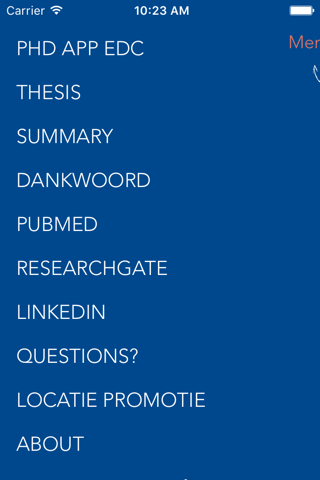 PhD App EdC screenshot 2