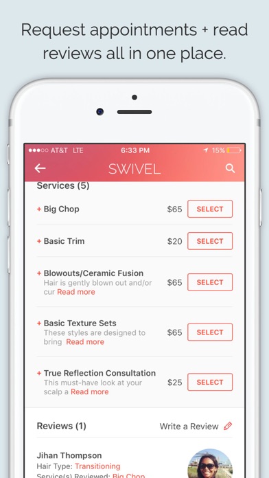 Swivel Beauty Stylist Finder Apprecs