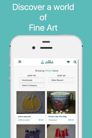 Zibbet: Buy unique handmade products, fine art, vintage and craft supplies screenshot 4