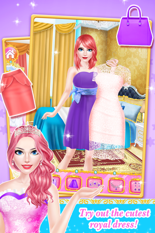 Princess Fashion - Royal Family Salon: SPA, Makeup & Makeover Game for Girls screenshot 4