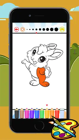 Game screenshot Coloring Book Rabbit free game for kids apk