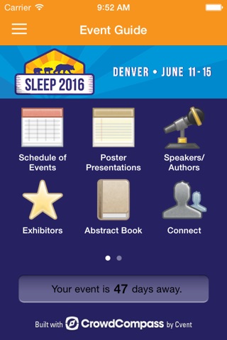 SLEEP 2016 Meeting screenshot 2