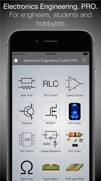 Electronics Engineering ToolKit PRO for iPhone