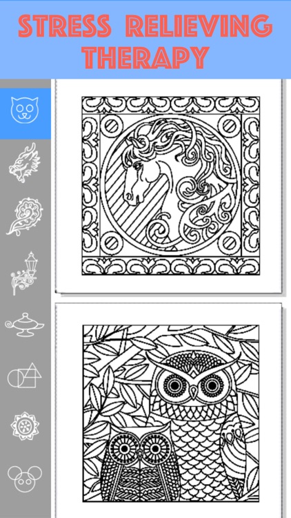 Secret Garden - Mandala Coloring Book & Stress Relieving Therapy