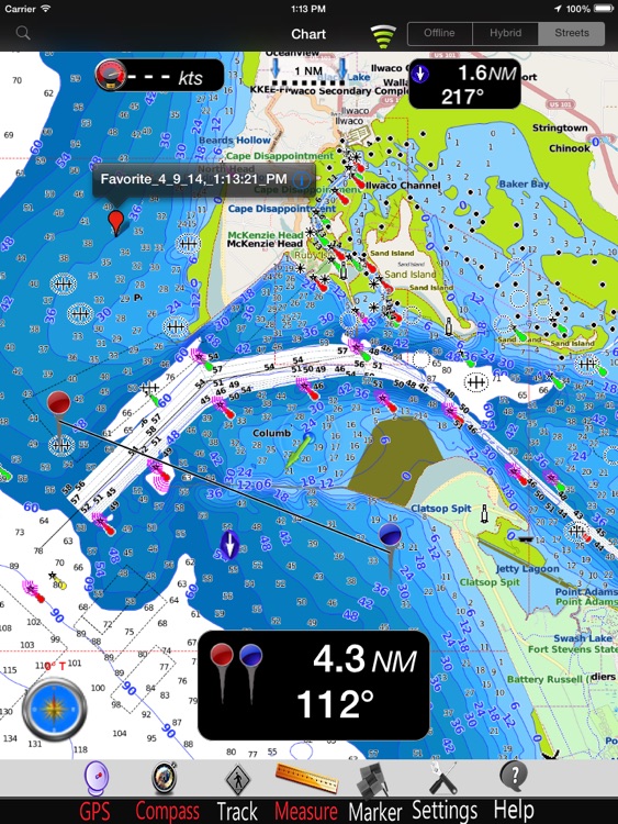 Oregon GPS Nautical Charts Pro