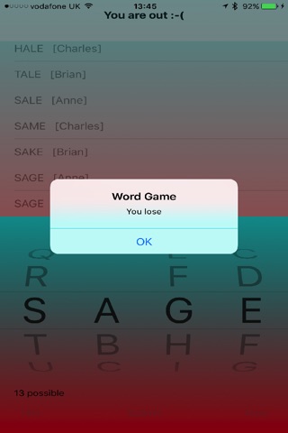 Four Letter Word Game screenshot 4