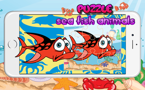 Toddler Sea Fish Jigsaw Puzzle Activity Educational Games Entertainment