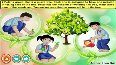 How to cancel & delete Three pupils planting a tree (story and game for kids) from iphone & ipad 4