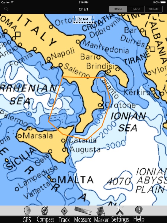 Calabria Nautical Charts Pro screenshot-4