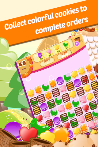 Cookie Match 3 Story - Cookies Smash Jam Sweet jelly Cupcake Puzzle Mania! screenshot 4