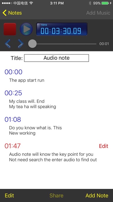 How to cancel & delete Meeting Lecture & Voice Audio Notes Record from iphone & ipad 1