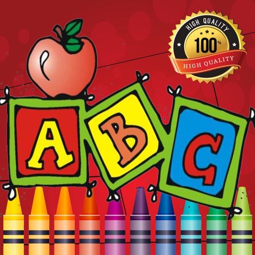 Preschool Easy Coloring Book - tracing abc coloring pages learning games free for kids and toddlers any age Icon