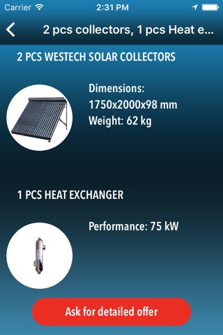 Solar pool calculator screenshot 4