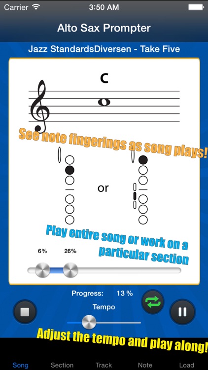 Alto Sax Prompter