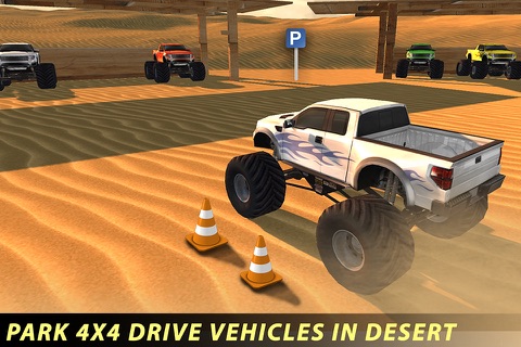 Offroad Monster Truck Parking Simulator 3D:  A Real Truck Driving in Derby Racing game screenshot 3