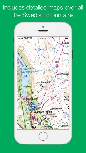 ‎Swedish Mountain Maps en App Store