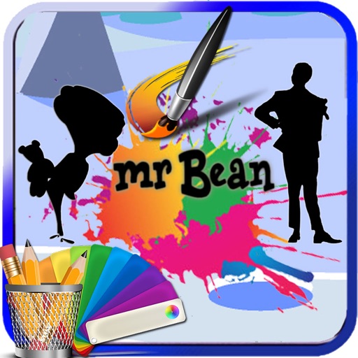 Coloring Page For Kids Games Mr Bean Edition Icon