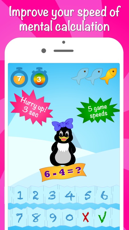 Icy Math - Addition and Subtraction game for kids screenshot-3