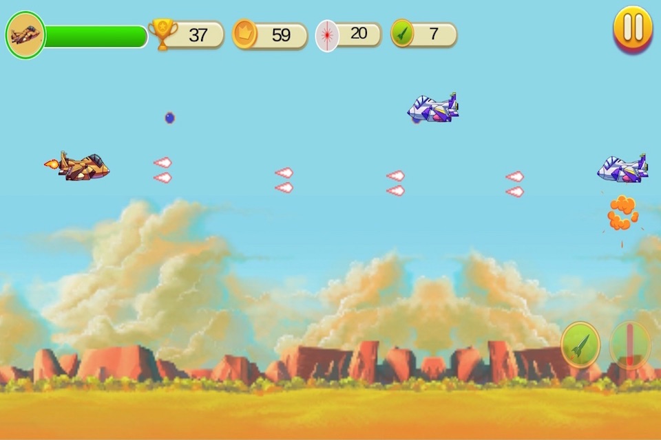 Jet Fighter War - Fight The Enemy Air Fighters in Modern Air Combat Planes in 2D Game screenshot 2
