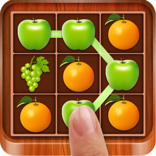 Link Smash Fruits Frenzy : Flowline of Spirit Jungle.Swipe Drawpipe Bump Puzzle