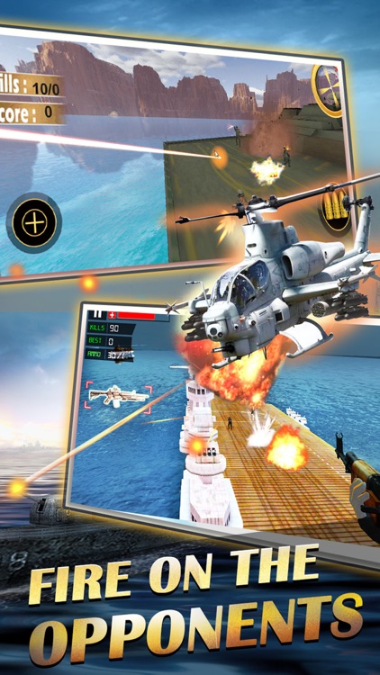 Sniper Gunship War 3D:Free airplane gun shooting games