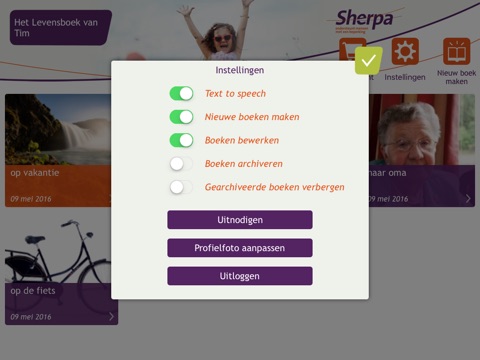 Levensboek screenshot 2