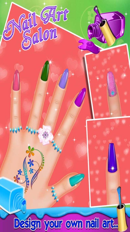 Girls Nail Art Salon - Games for girls screenshot-3