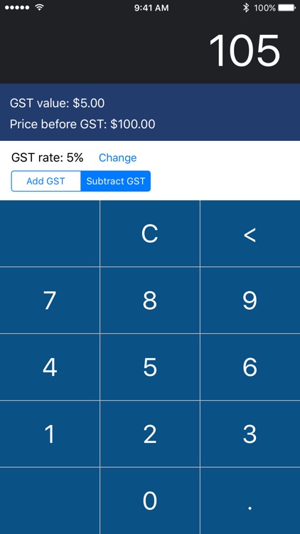 GST Calculator for iPhone and Apple Watch