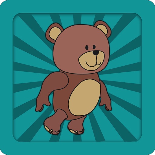 Sky Diving Teddy Icon