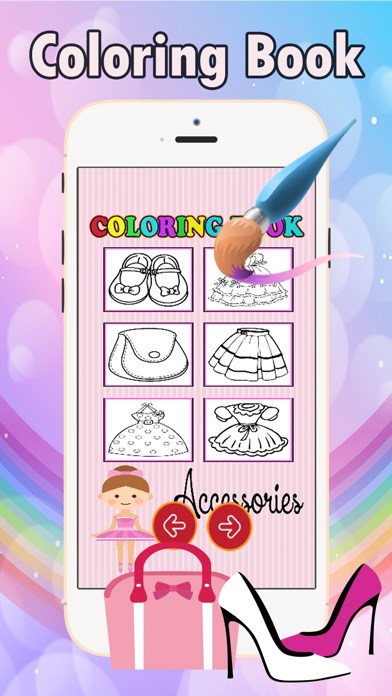 How to cancel & delete Girl Dress Up Coloring Book: fun with these coloring pages games free for kids from iphone & ipad 4