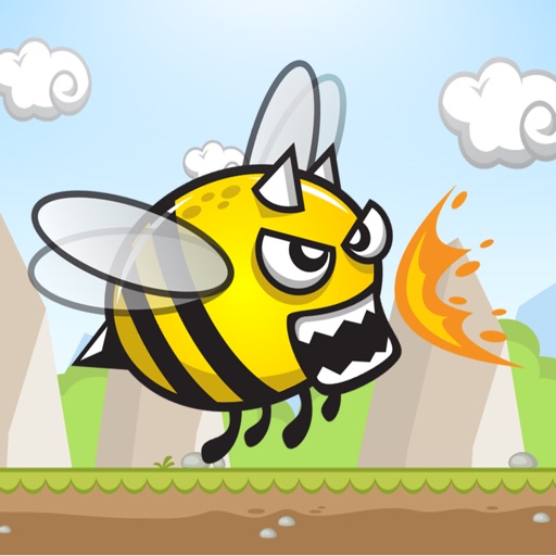 Angry Crazy Bee Icon