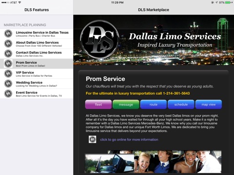 Dallas Limo Service Mobile Map screenshot 3