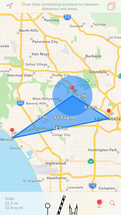 Maps Studio – Measure Distances, Areas and Radii screenshot-3
