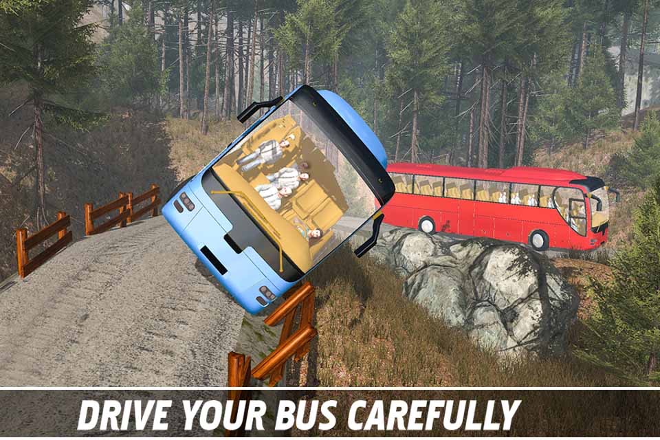 Tourist Bus Off Road Drive Sim screenshot 4