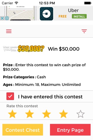 ContestChest.com - Find contests and sweepstakes to enter screenshot 2