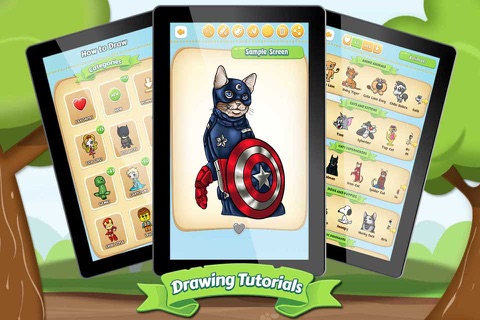 Drawing Tutorials Super Powerful Cats screenshot 3